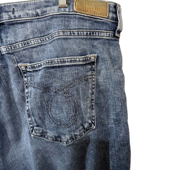 Big Star Womens Straight Fit Distressed Blue Jeans Size 33 Waist Denim Casual - Picture 7 of 8